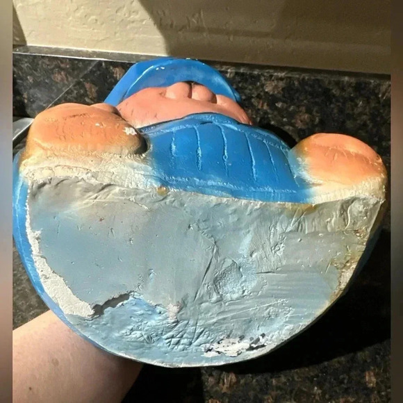 VINTAGE Ceramic Police Bear Coin Piggy Bank 60’s 70’s Collectible Nursery Decor - Picture 14 of 16